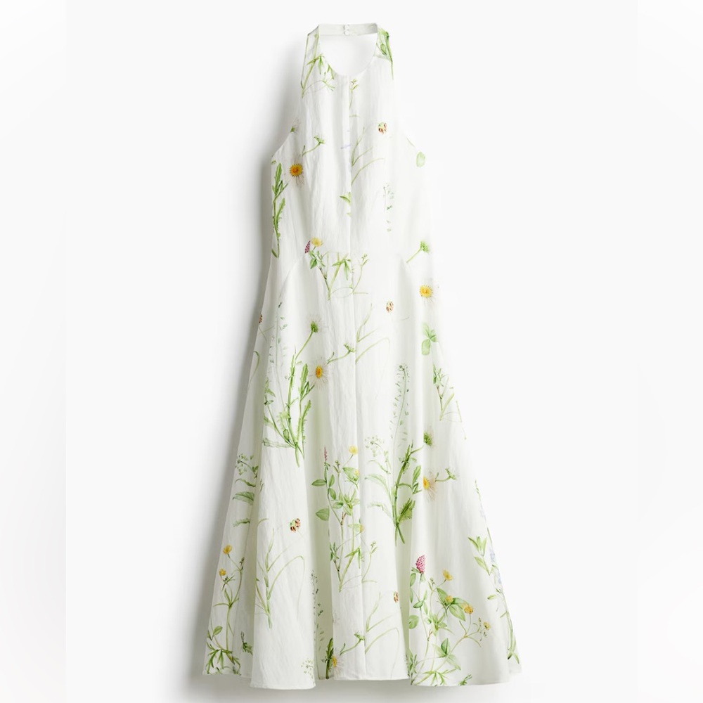 Floral Halter Maxi Dress